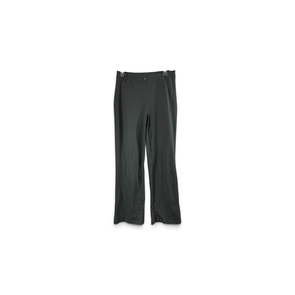 Yogipace Womens Black Straight Leg Yoga Dress Pants Petite Size L Back Pockets